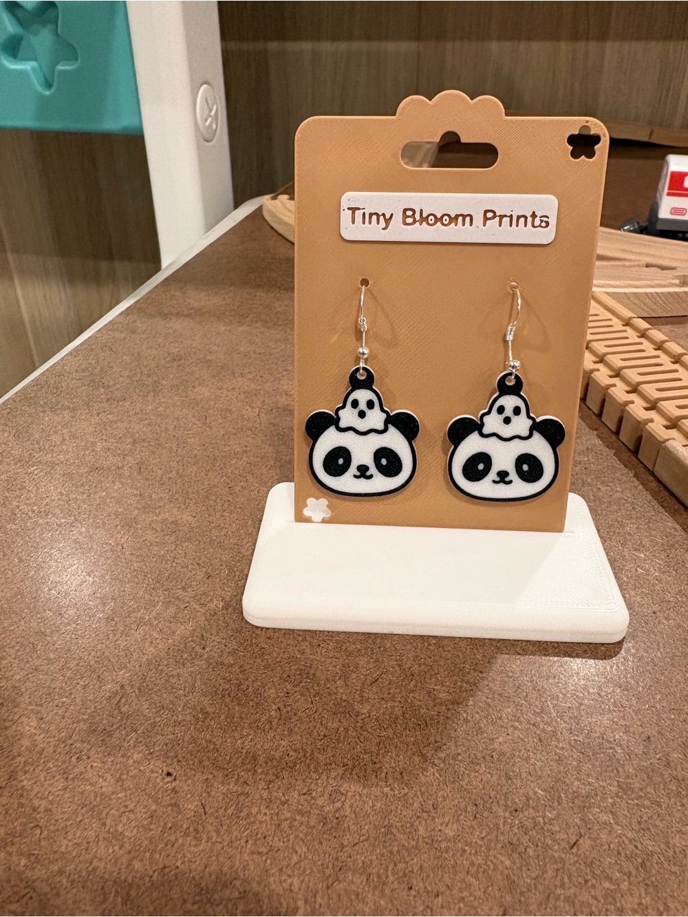 Halloween Panda Earrings